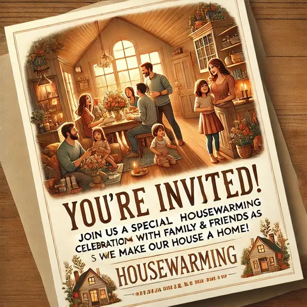 Housewarming Invitation Messages for Family and Friends