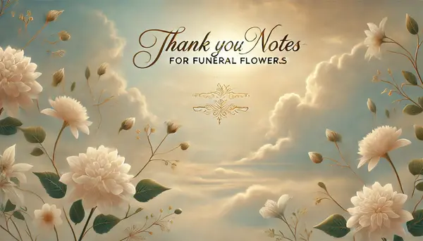 Thank You Notes for Funeral Flowers