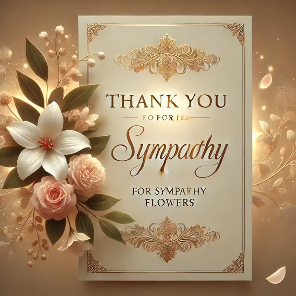Thank You Messages for Sympathy Flowers