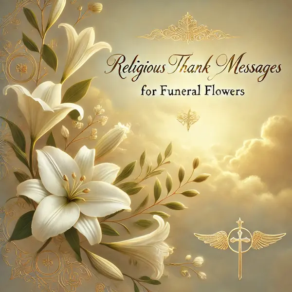Religious Thank You Messages for Funeral Flowers