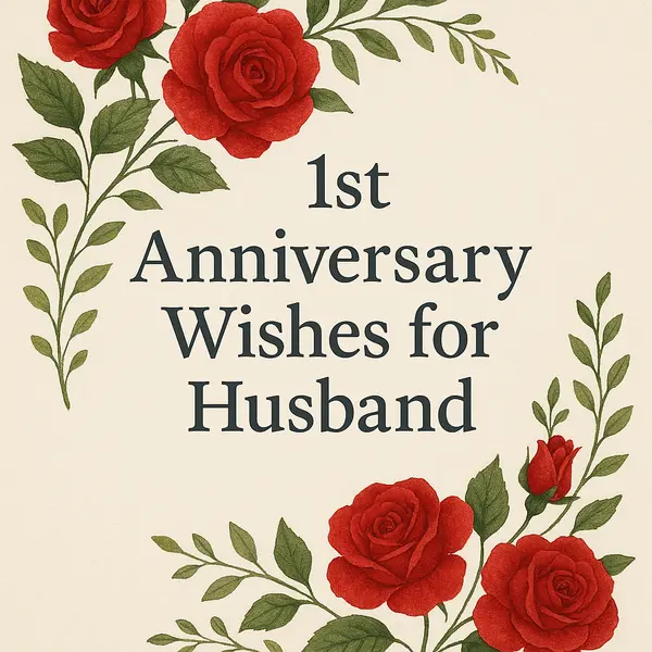 1st Anniversary Wishes for Husband