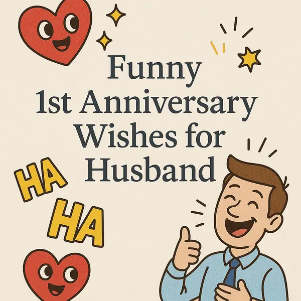 Funny 1st Anniversary Wishes for Husband