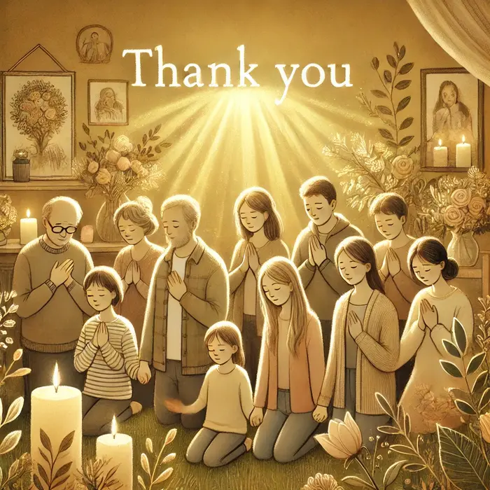 Thank You Prayer for Friends and Family