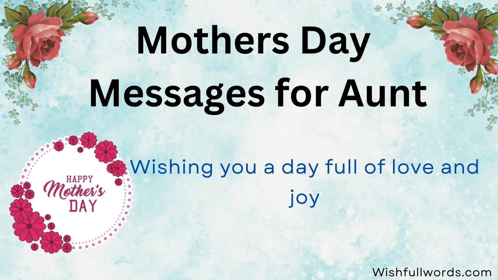 Mothers Day Messages for Aunt