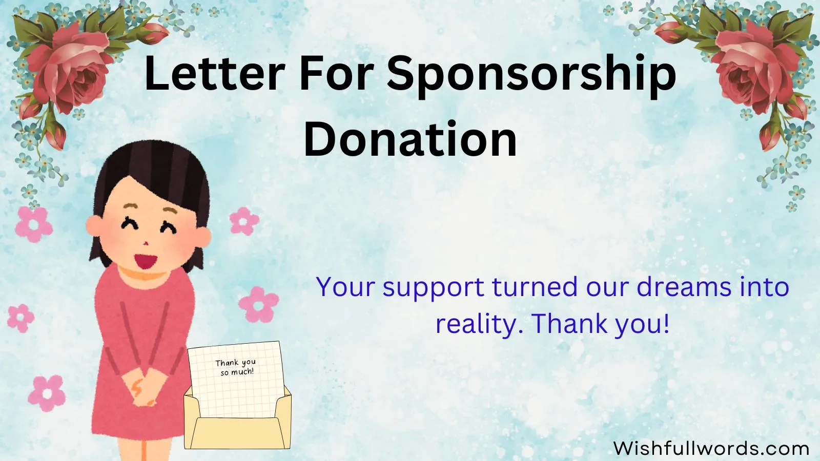 Appreciation Thank You Letter for Sponsorship Donation
