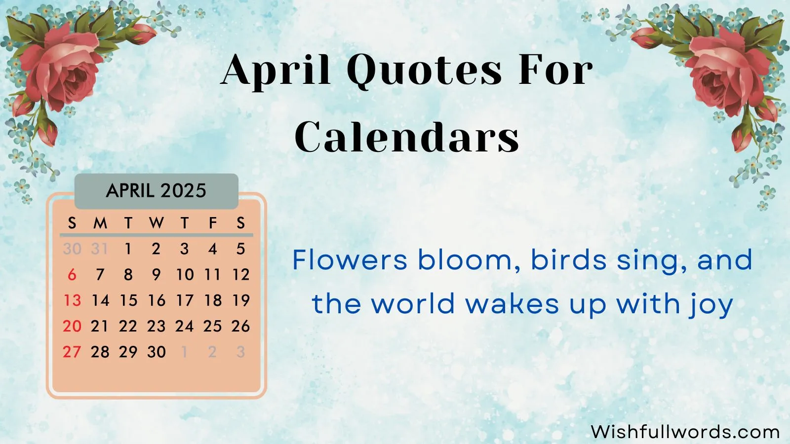 April Quotes For Calendars