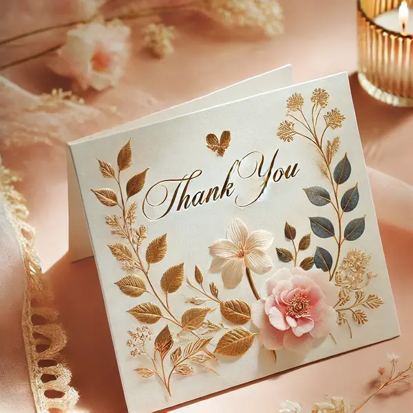 Thank You Messages for Wedding Cards