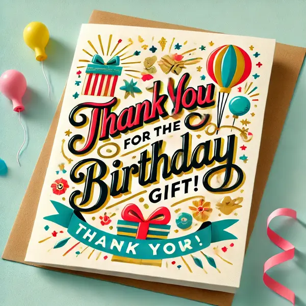 Thank You Messages for Birthday Gifts