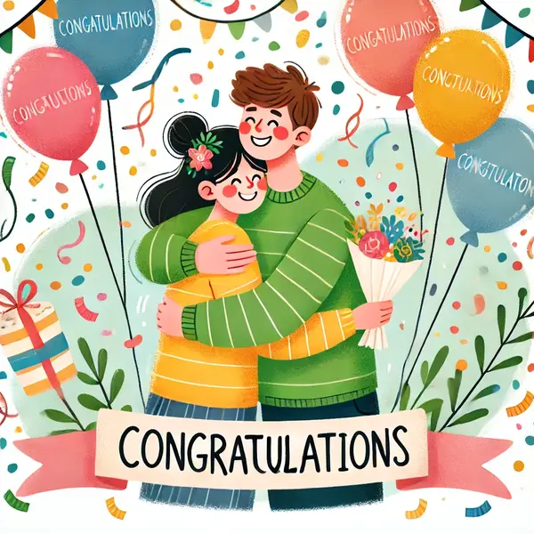 Heartfelt congratulations for a friend