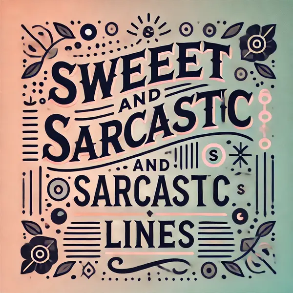 Sweet and Sarcastic Lines