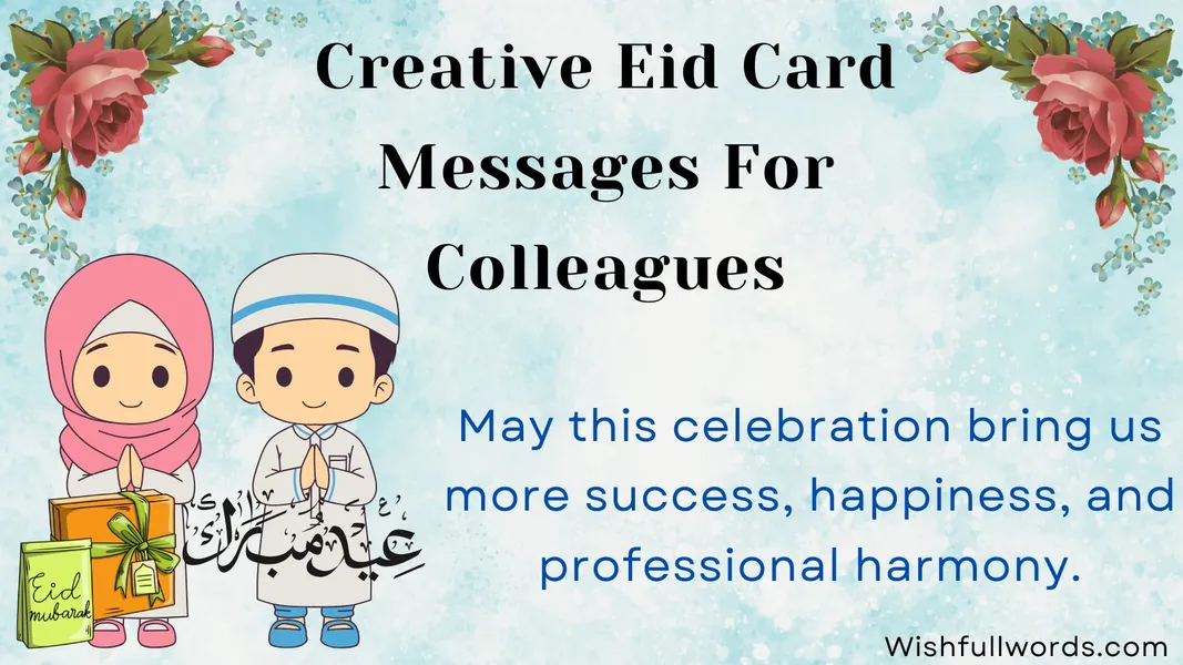Creative Eid Card Messages for Colleagues