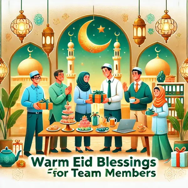 Warm Eid Blessings for Team Members