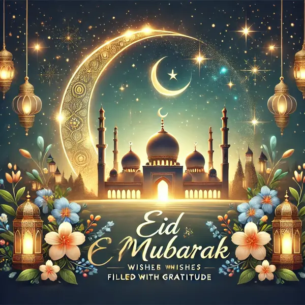 Eid Mubarak Wishes Filled with Gratitude