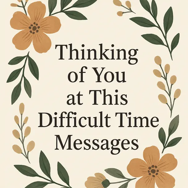 Thinking of You at This Difficult Time Messages