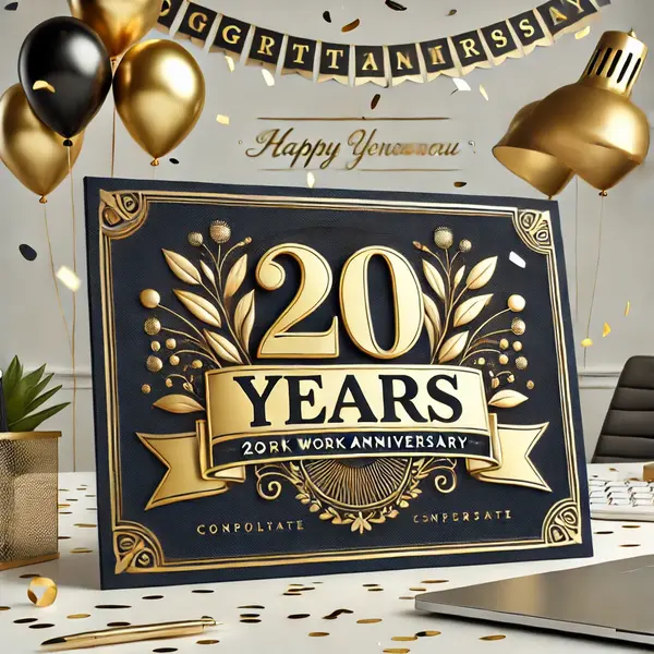 20 Year Work Anniversary Messages