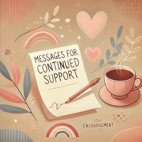 Messages for Continued Support