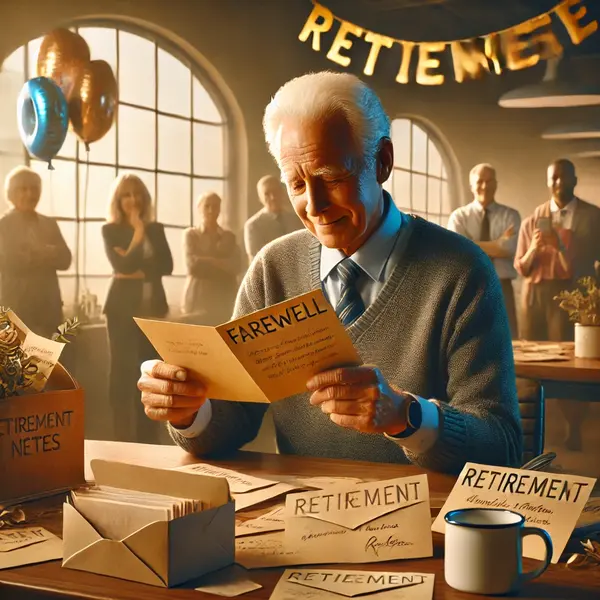 Emotional Farewell Notes for Retirement