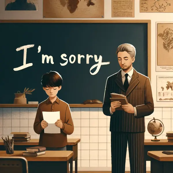Apology Messages for Teachers