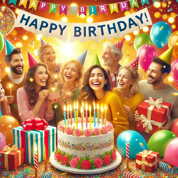 Cheerful Wishes for a Birthday or Celebration