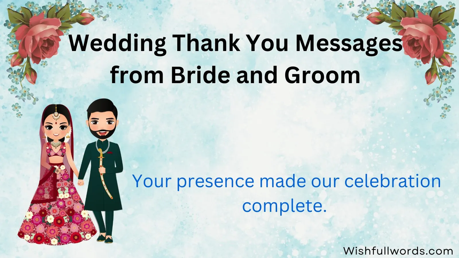 Wedding Thank You Messages from Bride and Groom