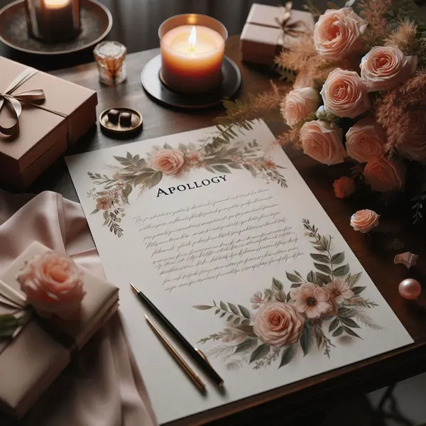 Beautiful Apology Letter to Wife