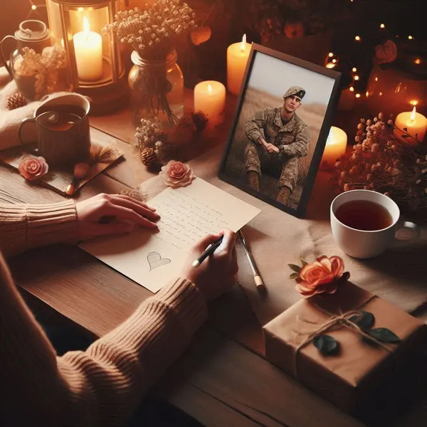 Long Distance Military Love Messages for Him
