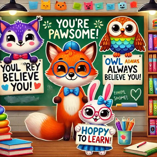Adorable and Witty School Encouragements