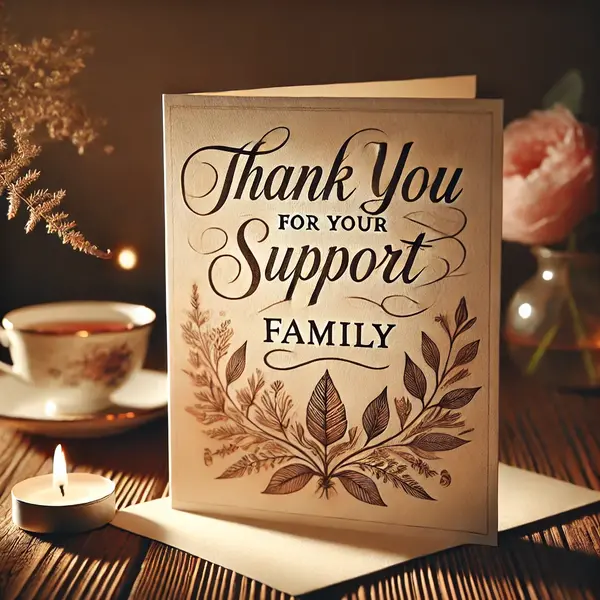 Thank You Messages for Family Support
