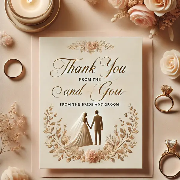 Wedding Thank You Messages from Bride and Groom